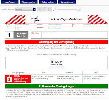 Lockout Tagout Prozedur